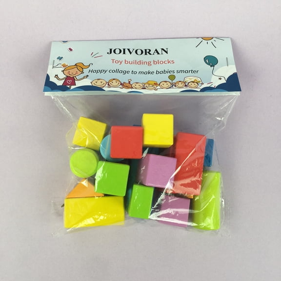 JOIVORAN Toy building blocks A Colorful Geometric Building Block Set, Build a Wonderful World of Building Blocks