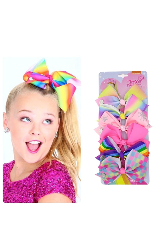 Hair Bows 6 pieces set bows for little girl's Alligator clip