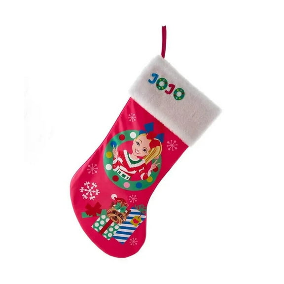 JOJO SIWA with BowBow Christmas Stocking, 19", by Kurt Adler