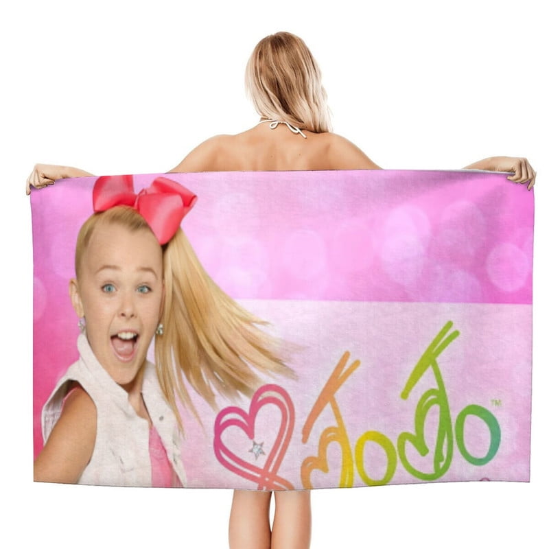 JOJO Siwa Gifts Beach Towel for Women Girl Or Boys Birthday Inspired Fan Bath Outdoor Music Lover