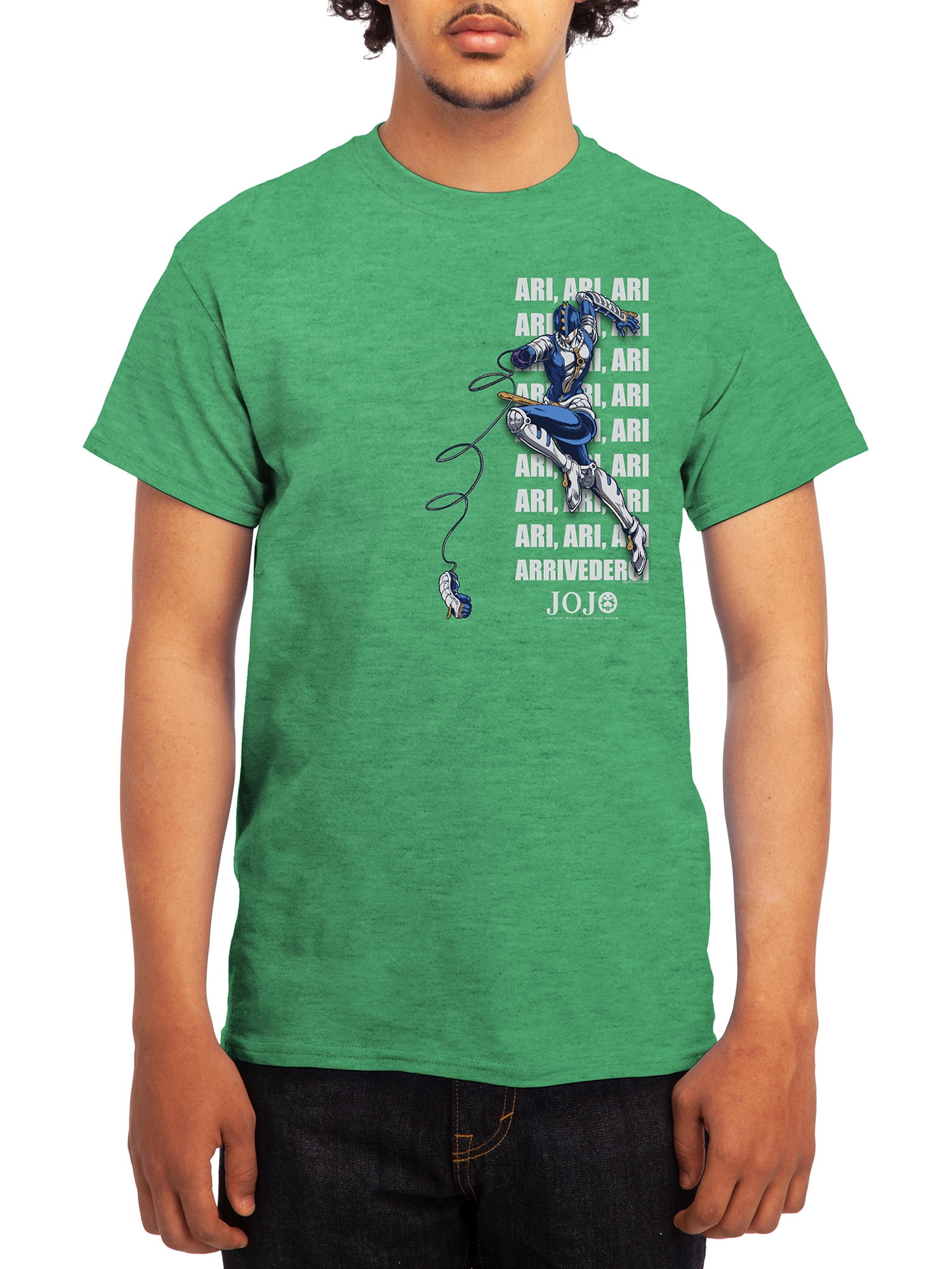 【ZELENA】jojo tee JOJO's Bizarre Adventure Men's Short Sleeve Graphic Tee