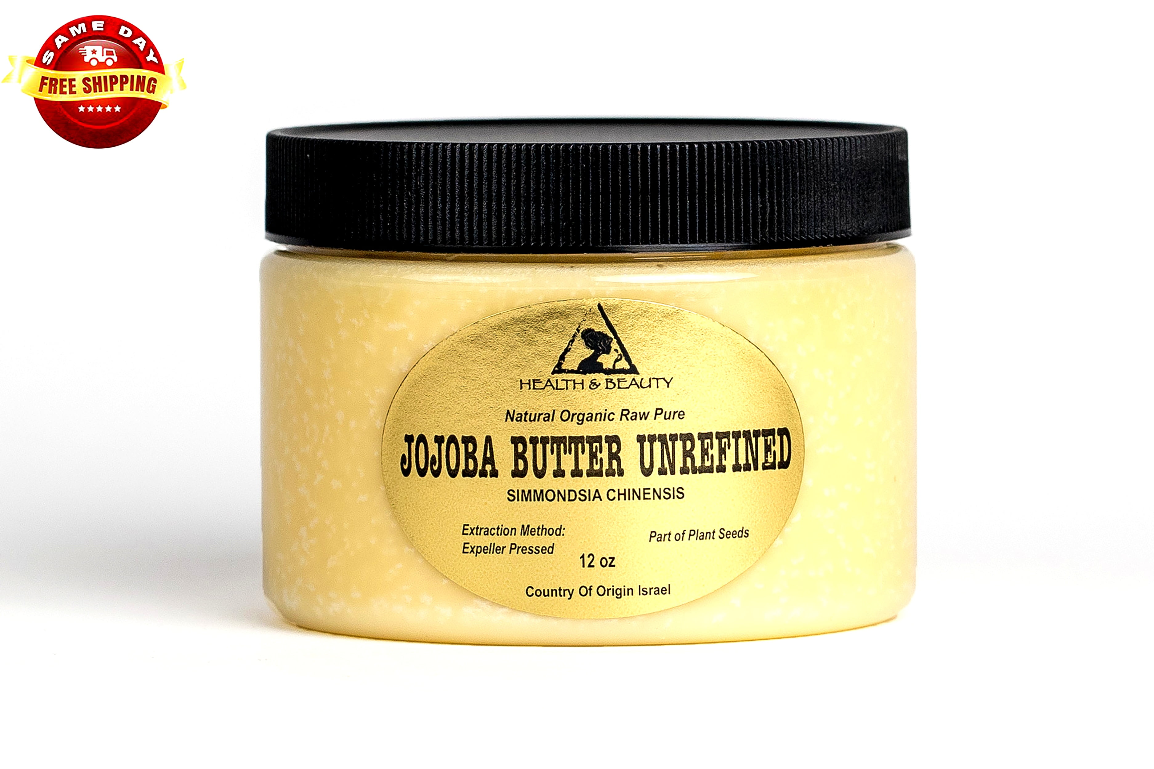 JOJOBA BUTTER UNREFINED ORGANIC VIRGIN EXPELLER PRESSED RAW PURE 36 OZ