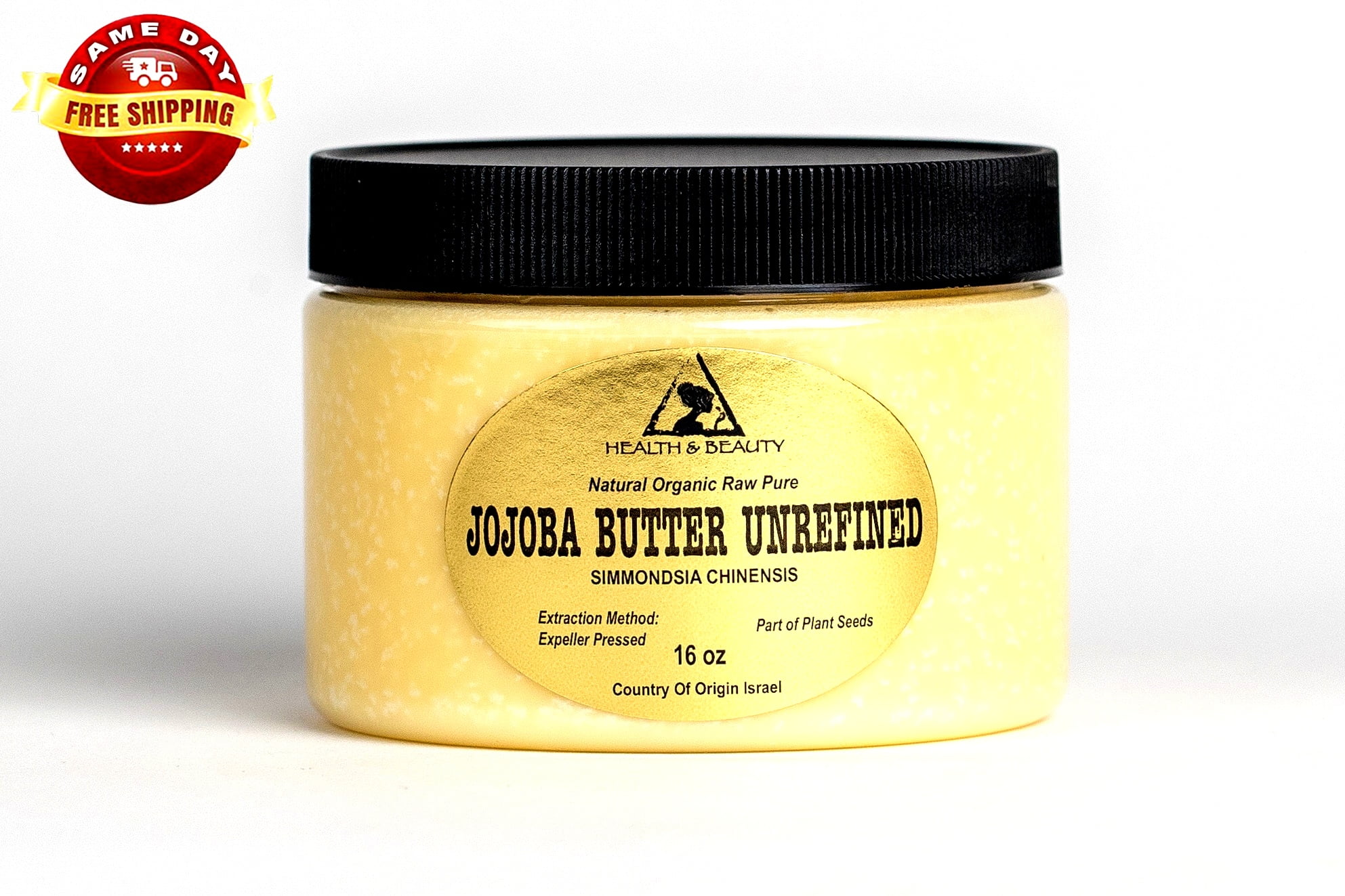 JOJOBA BUTTER UNREFINED ORGANIC VIRGIN EXPELLER PRESSED RAW PURE 64 OZ