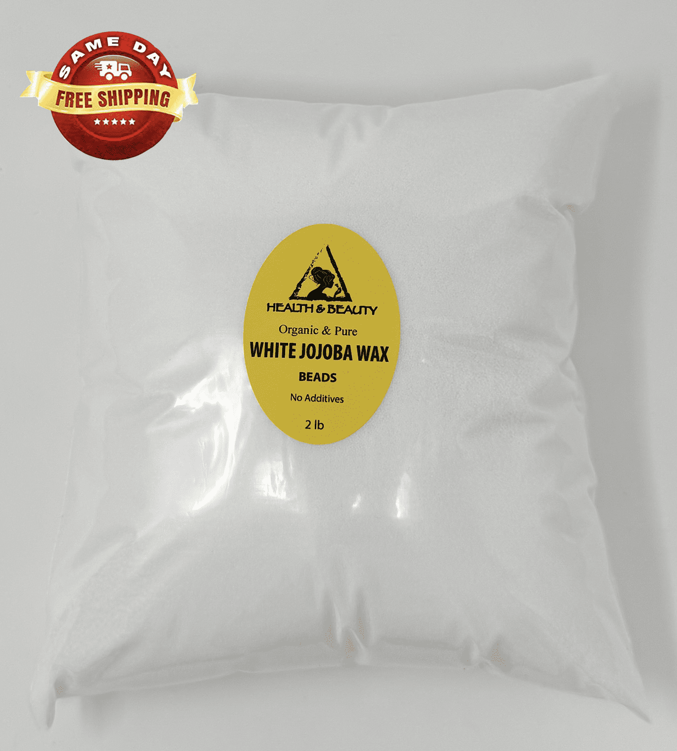 JOJOBA WAX WHITE BEADS ORGANIC PASTILLES PREMIUM GRADE 100% PURE 32 OZ, 2 LB
