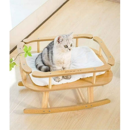JOJOCAT Beds for household pets Cat Bed Cat House for Indoor Cats Dog Hammock Pet Base Breathable Anti-Scratch Furniture Household Cat Stable Simple Practical Elevated
