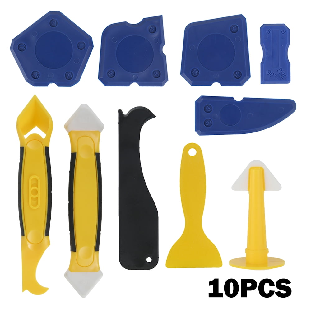 3 in 1 Silicone Caulking Tools, Glass Glue Corner Scraper Adhesive
