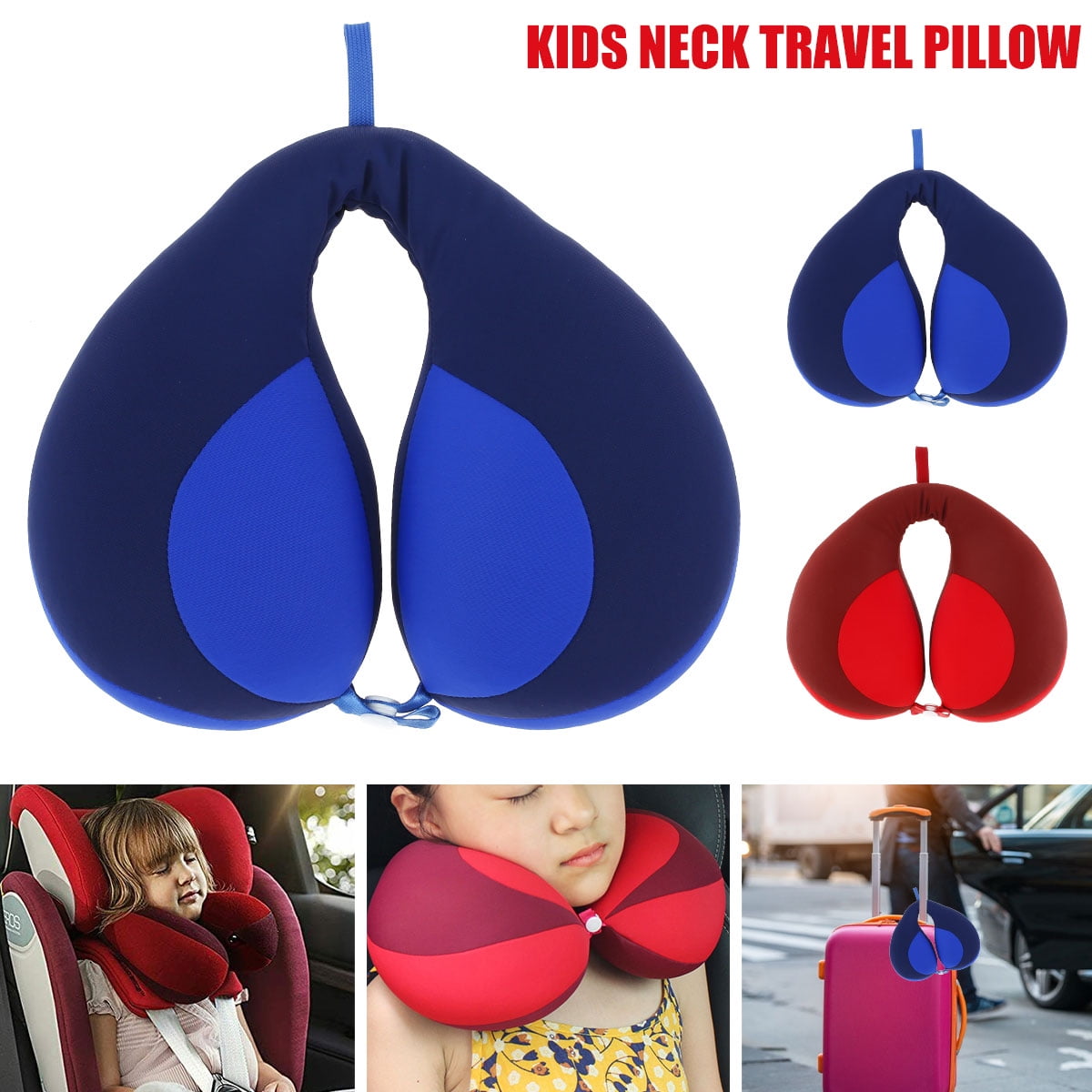 JOKAPY Kids Travel Neck Pillow & Chin Support Neck and Headrest Cushion