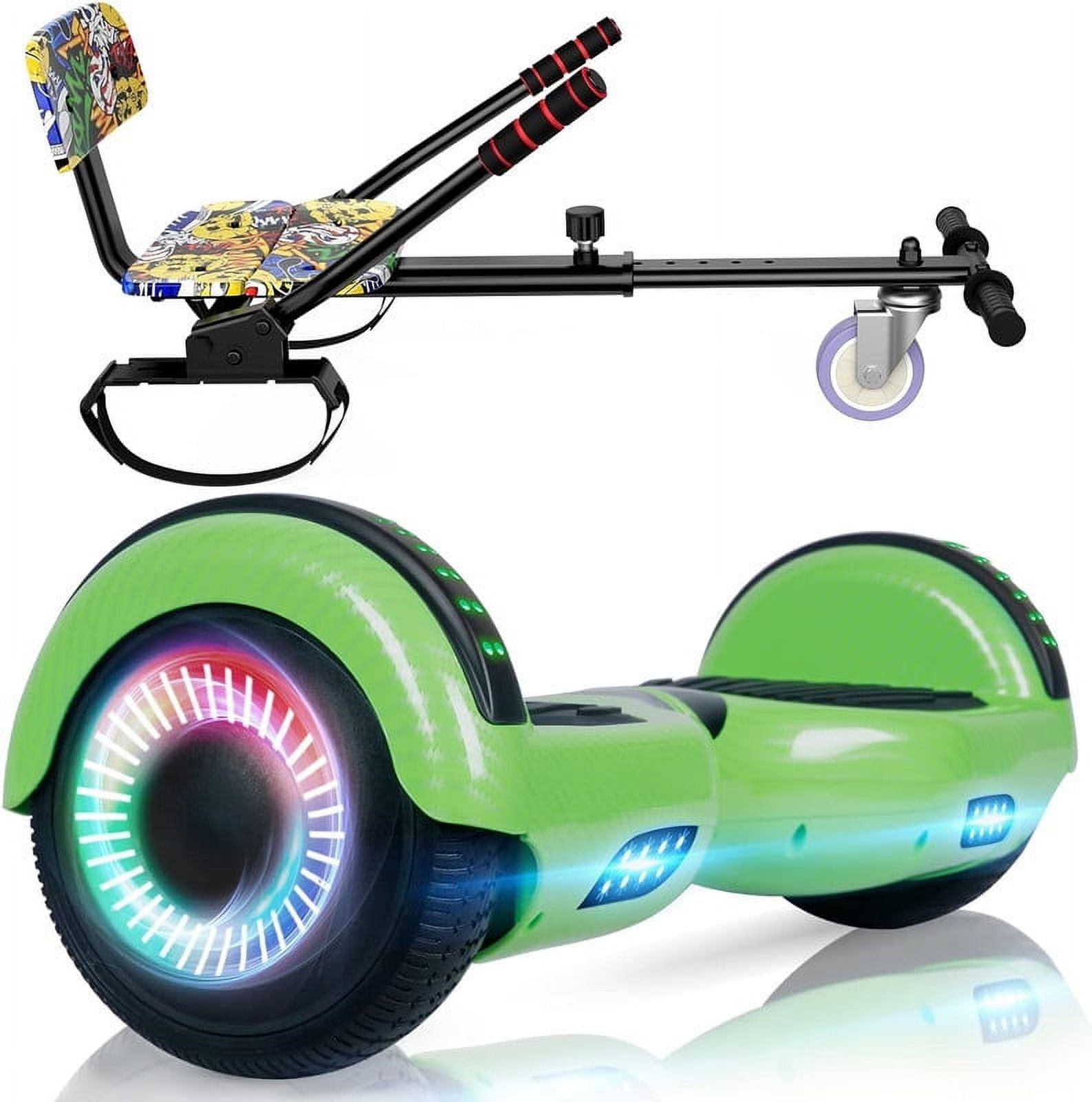 Kundenrezensionen: Windgoo Hoverboard, 6.5" Self Balance  Scooter mit Bluetooth Lautsprecher, LED Lights Elektro Scooter E-Skateboard  (Black)