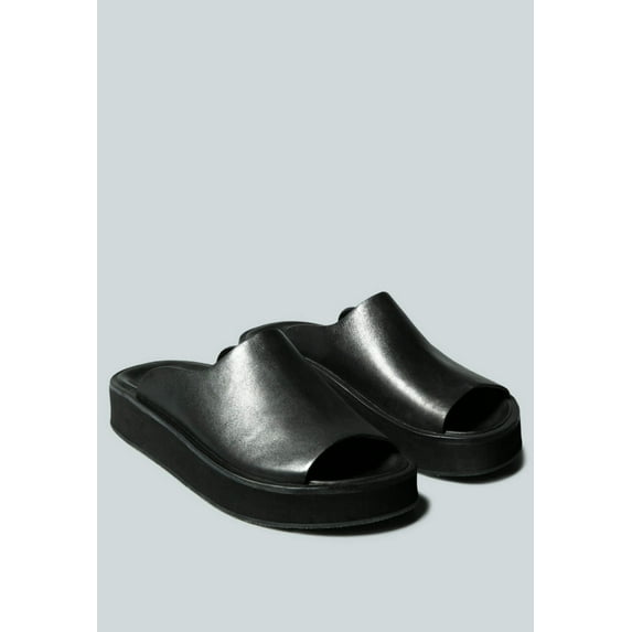 JOLIE Platform Black Slip-On