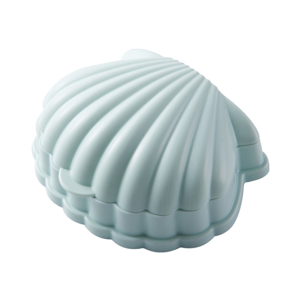 JOLIXIEYE Bathroom SeaShell Shape Soap Dish Travel Drain Soap Case Soap ...