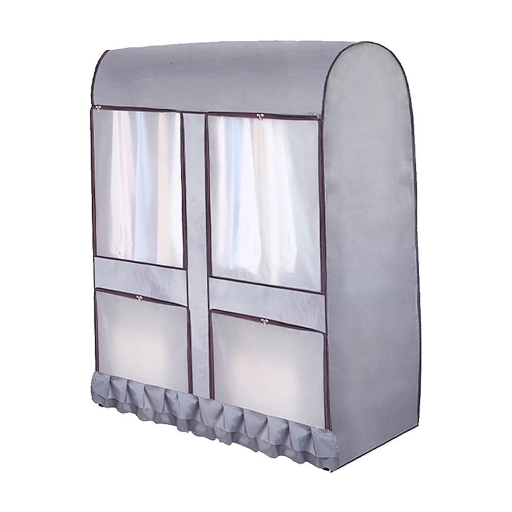 JOLIXIEYE Clothing Rack Dust Cover Clothes Rack Cover For Wardrobe With ...