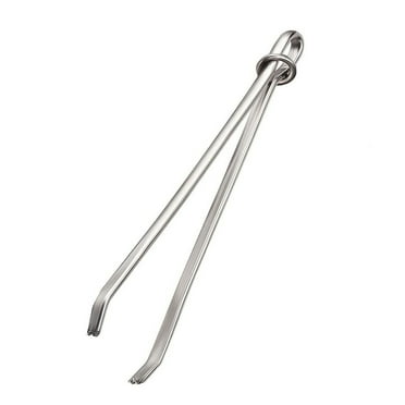 JuneTree Bodkin Needle Elastic Threader Set - 2pcs Self-Locking Tweezers For Sewing & Crafting