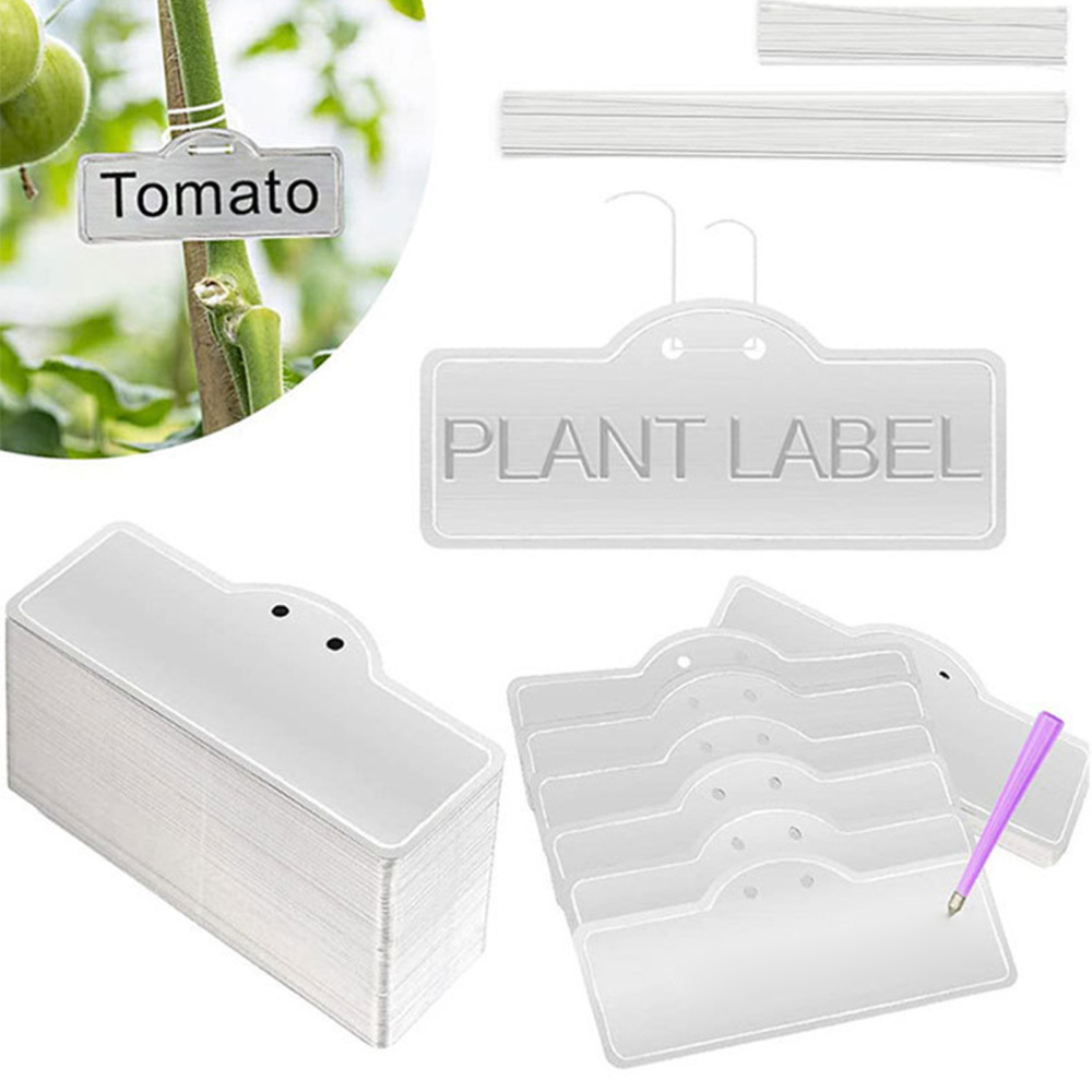 JOLIXIEYE Garden Waterproof Plant Labels Double Sided Marked Plant