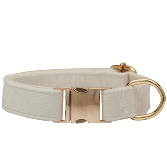 JOLLGII Personalized Plush Velvet Pet Collar With Custom Name and Phone Number, Soft Breakaway Collar For Cats and Small Dogs, Adjustable Comfort Fit, Anti-Loss Identification(M,Beige)