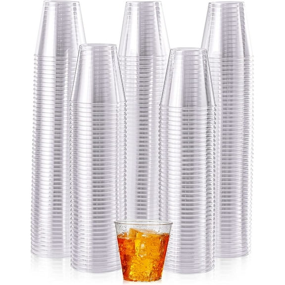JOLLY CHEF 1000 Pack Plastic Shot Glasses-2 oz Disposable Cups 2 Ounce Plastic Shot Cups Ideal for Whiskey, Tasting,Food Samples,Perfect for Halloween, Thanksgiving,Christmas Party