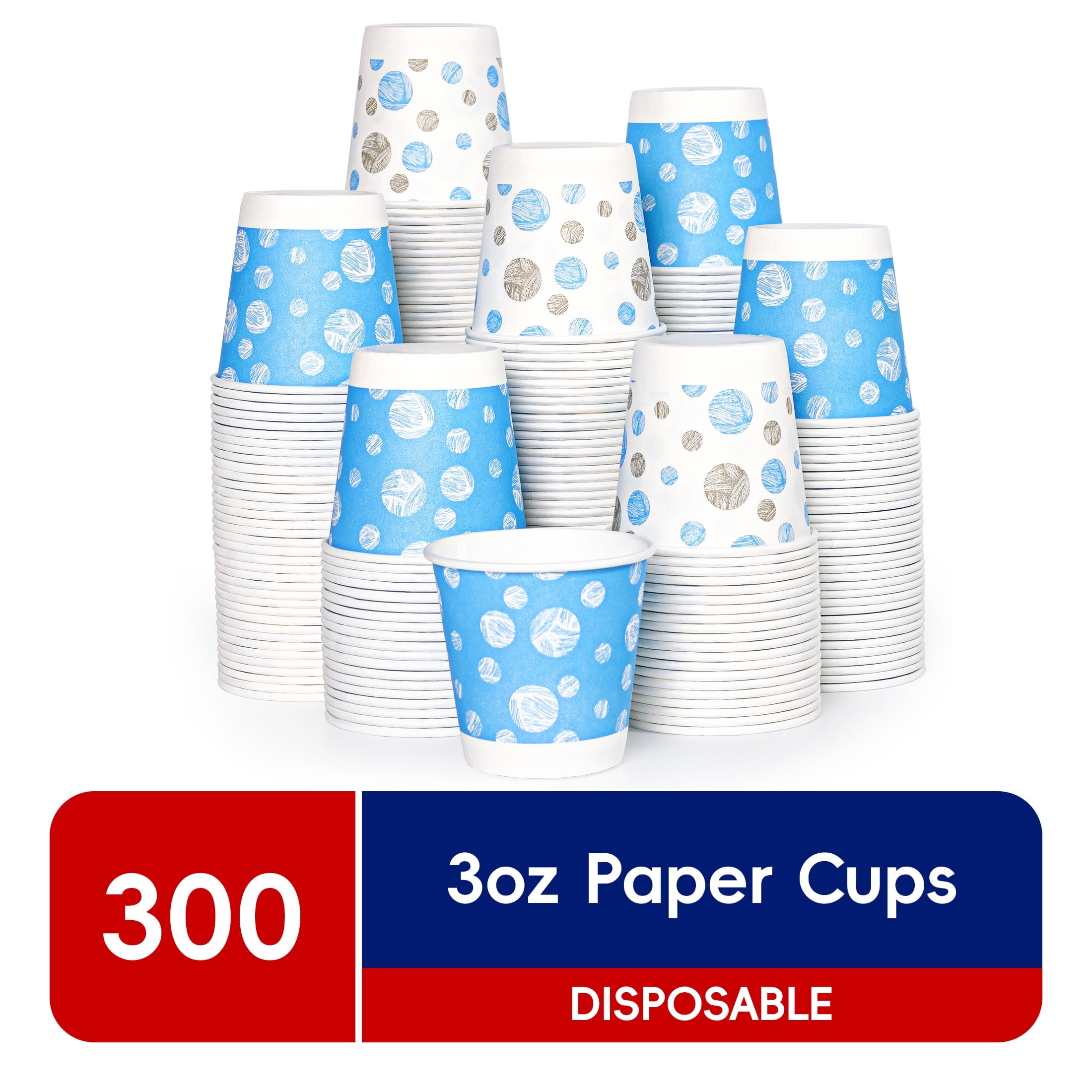 JOLLY CHEF 3 oz Paper Cups – 300 Count…