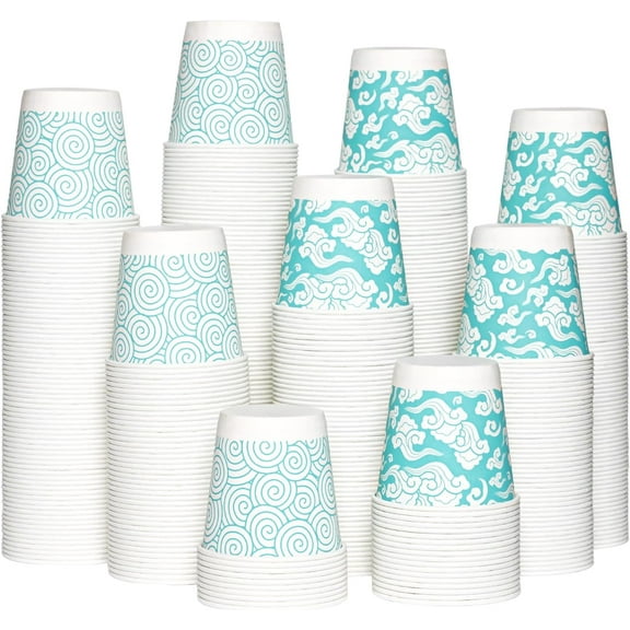 JOLLY CHEF 800 Pack Disposable Bathroom Mouthwash Cups 3 oz Small Paper Coffee Cups for Parties, Picnics, BBQ, and More