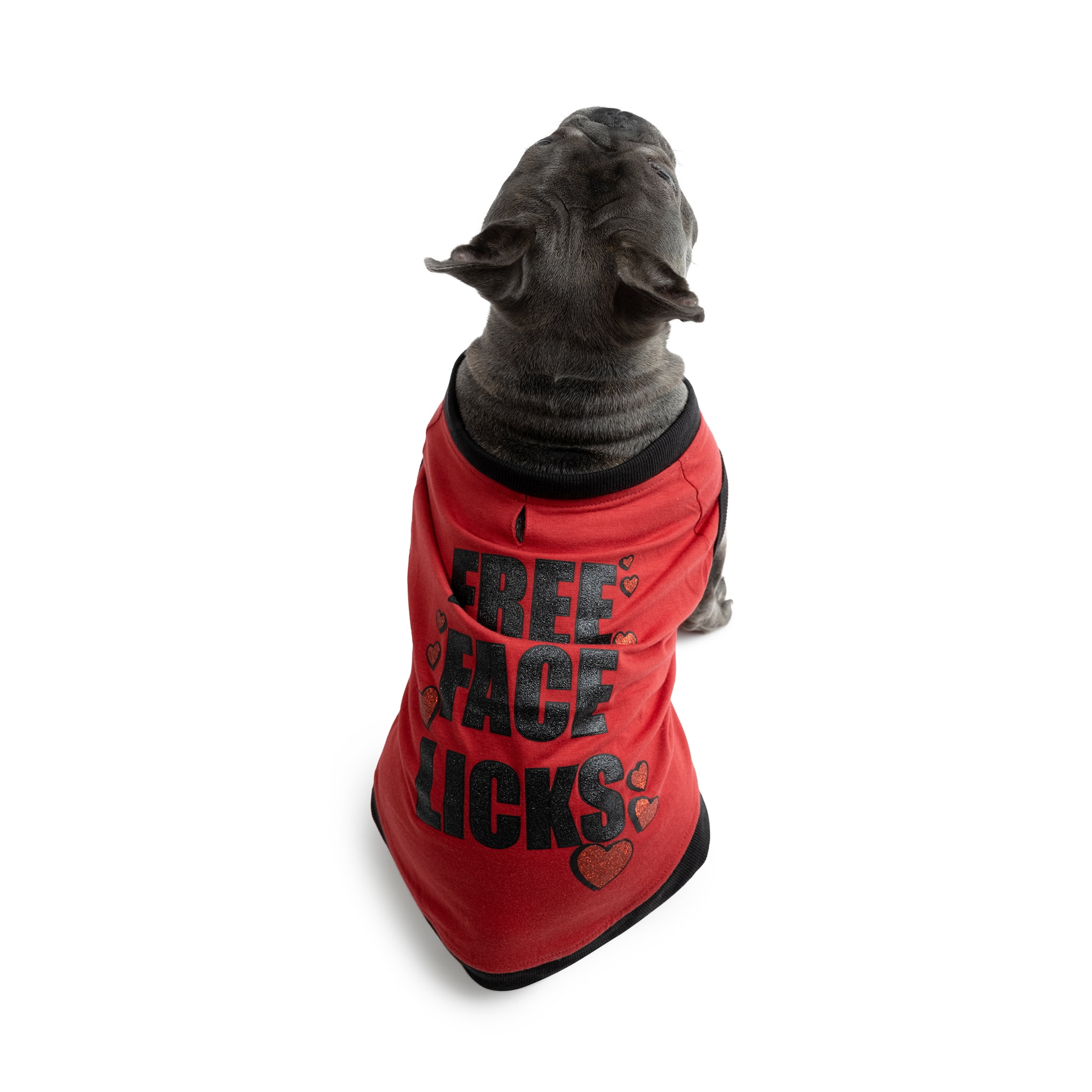 JOLLY KNITS DOG TSHIRT -Free Face Licks - Large