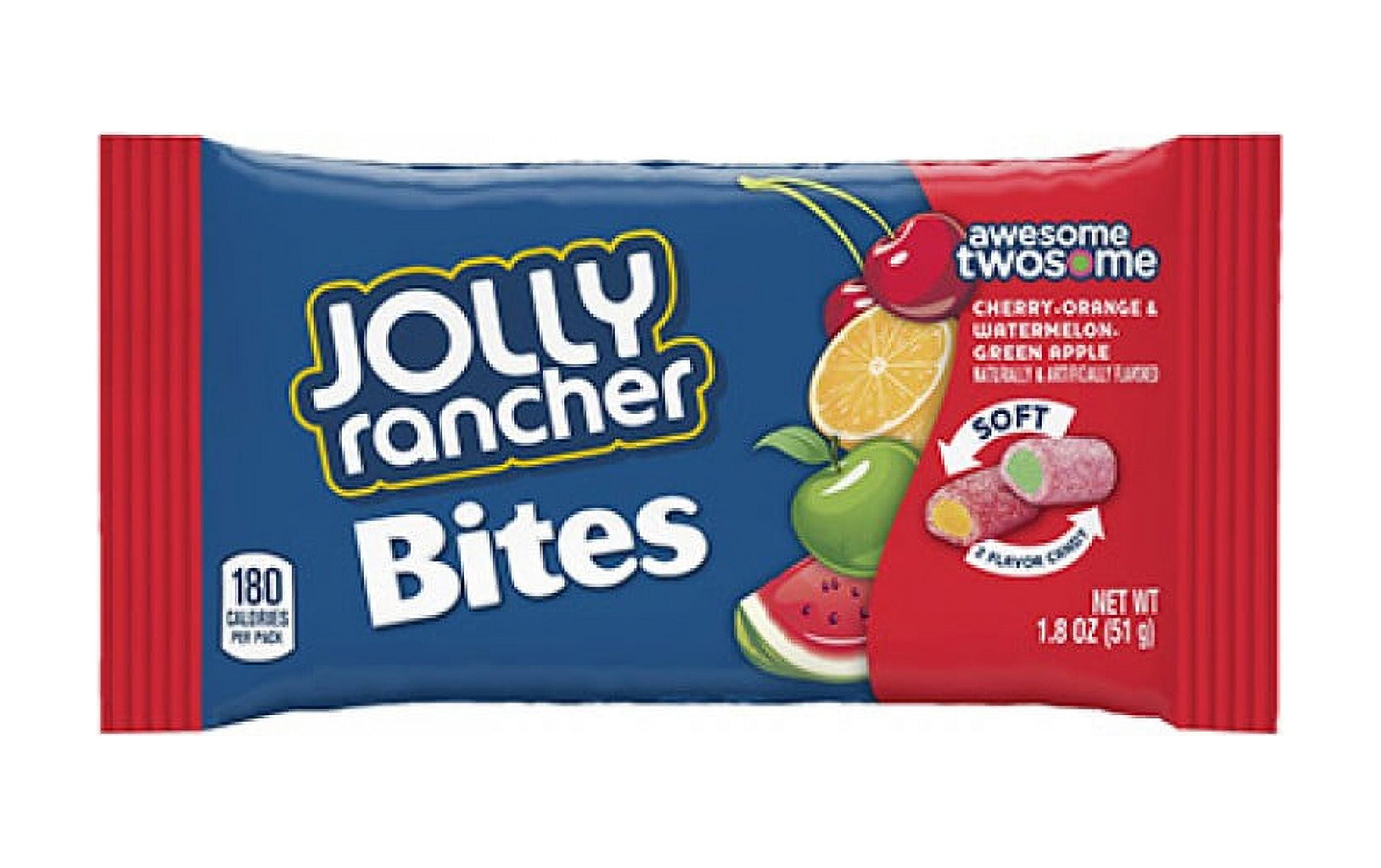 JOLLY RANCHER AWESOME TWOSOME Bites, 1.8 oz, 18 Count