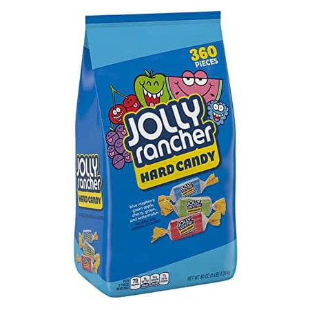 JOLLY RANCHER Assorted Fruit Flavored Hard Candy, Halloween, 80 oz Bulk Bag (360 Pieces)