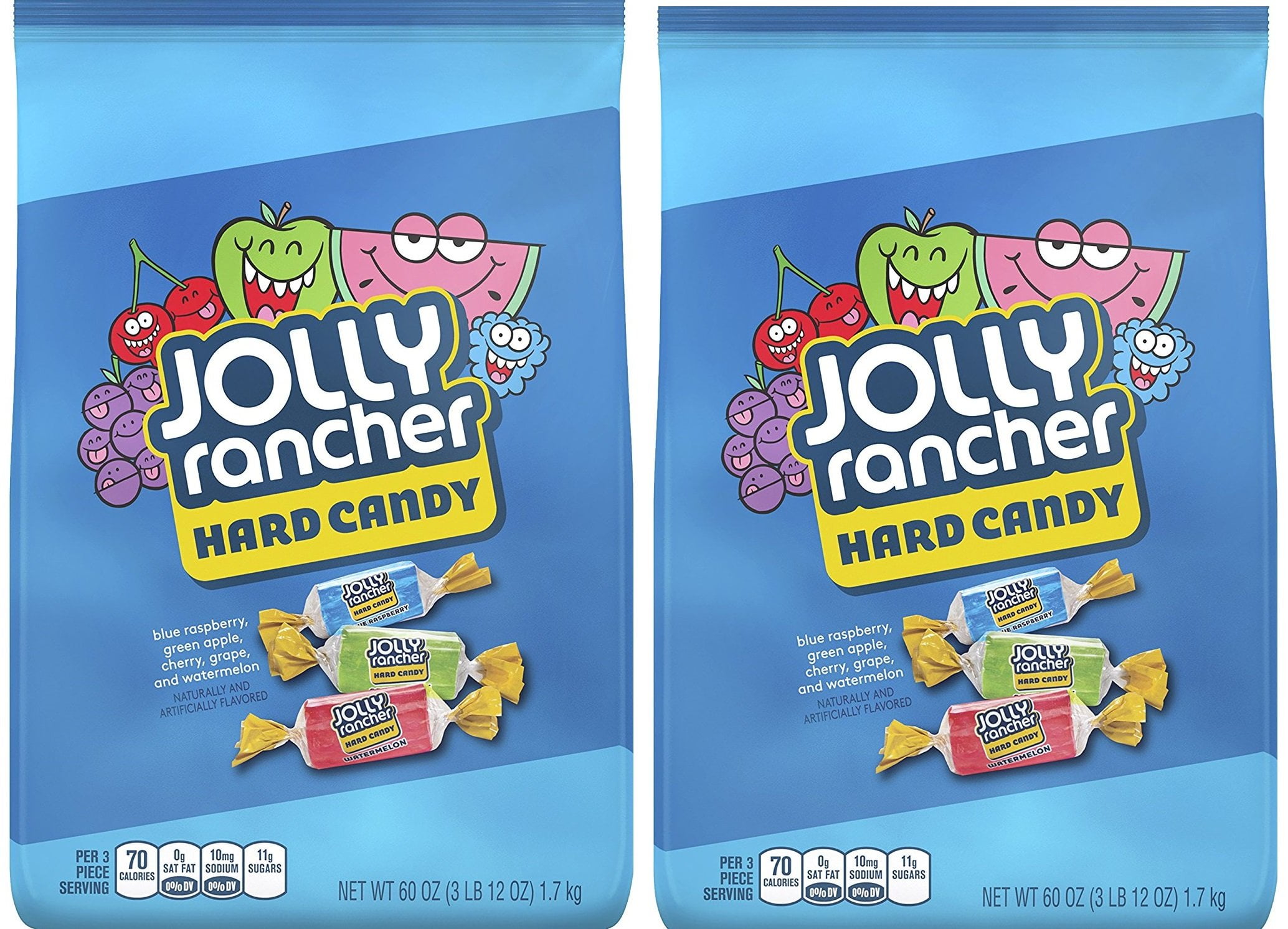 JOLLY RANCHER Assorted Fruit Flavored Hard Candy Individually Wrapped ...