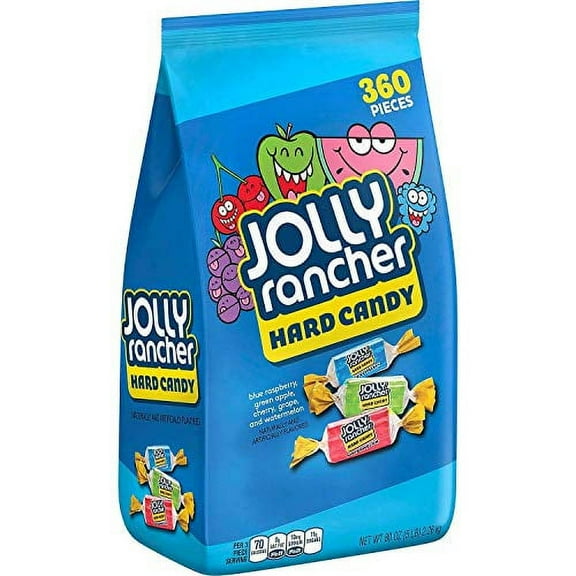 JOLLY RANCHER Assorted Fruit Flavored Hard Candy, Valentine's Day, 5 lb Bag (360 Pieces)