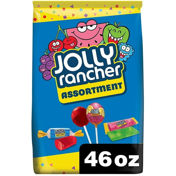 JOLLY RANCHER Assorted Fruit Flavored Hard Candy Variety Bag, 46 Oz
