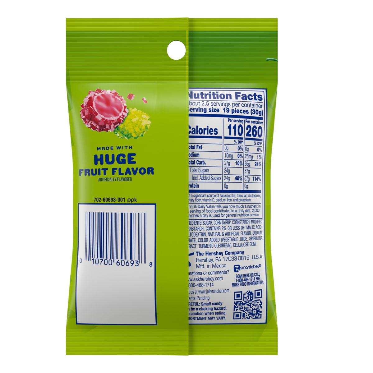 JOLLY RANCHER Crunchy Gummies Sour Small Peg