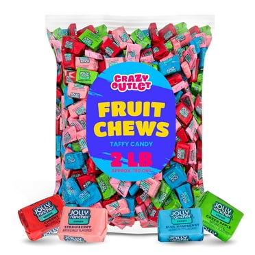 JOLLY RANCHER Chews, Assorted Fruit Candy, Bulk Pack 2 Pounds (About 190 Count)