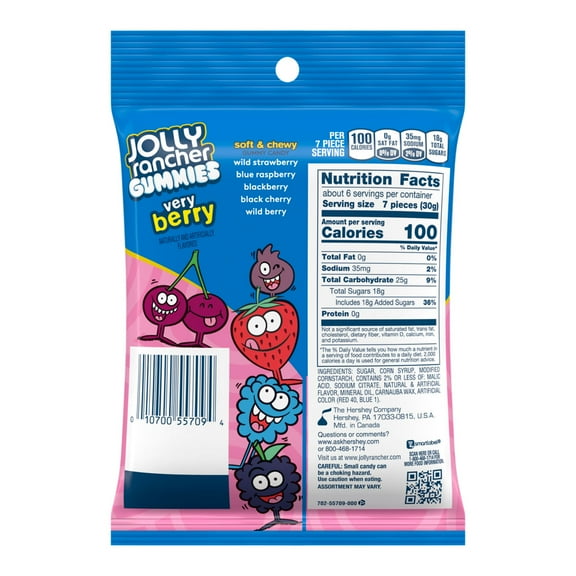 JOLLY RANCHER GUMMIS ASSORTED BERRY PEG