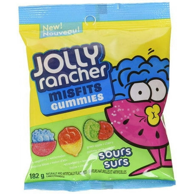 JOLLY RANCHER Misfits Sour Fruit PEG Bag, 182g/6.4 oz. {Imported from ...