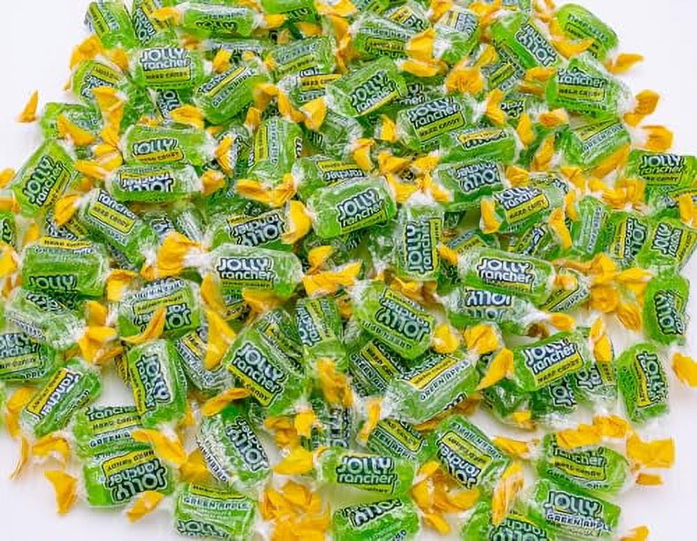 JOLLY RANCHER Original Flavors Hard Candy 2 lb - Bulk Bag, Individually Wrapped, Green Apple (148 Pieces)