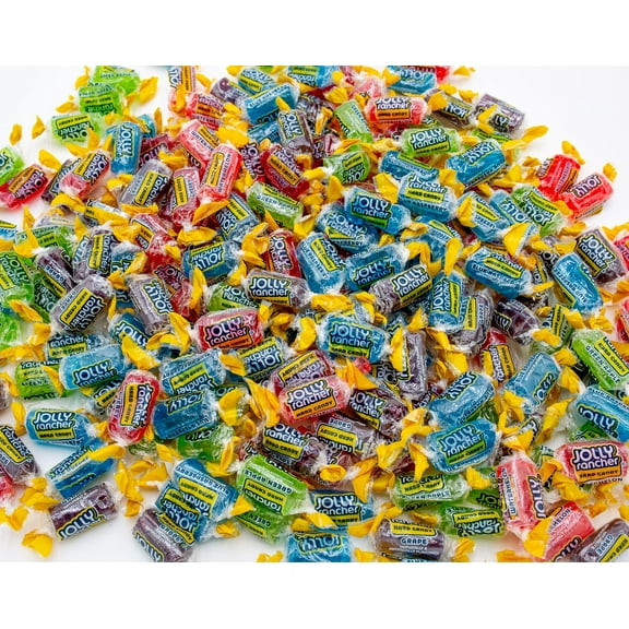 JOLLY RANCHERS Hard Candy 1 lb Bulk Bag, Assorted Fruit Flavors, Individually Wrapped (Approximately 74 Pieces)