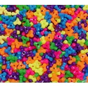 JOLLY STORE Crafts 11mm Tri Beads Multi Neon Colors Made in USA