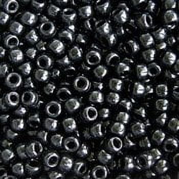 Opaque Black 9x6mm Pony Beads Made in America, Jolly Store Crafts 500pc -   Finland