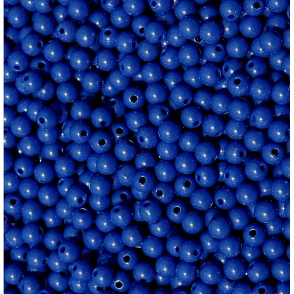 JOLLY STORE Crafts Dark Blue 6mm Round Beads