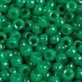 thumbnail image 1 of JOLLY STORE Crafts Green Pony Beads 9x6mm 500pc Made in the USA, 1 of 1