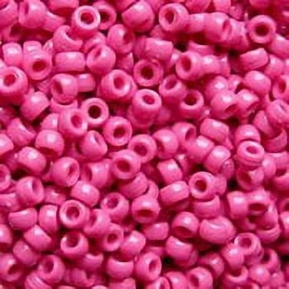 JOLLY STORE Crafts Hot Pink Pony Beads 9x6mm 500pc Made in the USA
