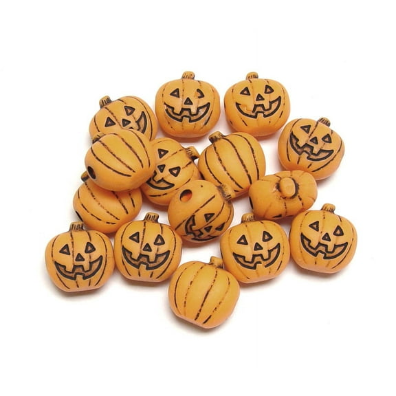 JOLLY STORE Crafts Jack-O-Lantern Antique Orange shaped Pony Beads made in USA