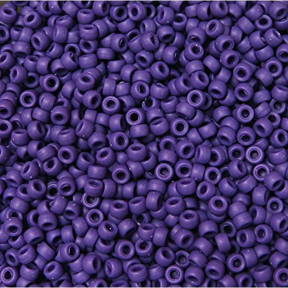 JOLLY STORE Crafts Matte Dk Lilac 6.5x4mm Mini Pony Beads, Made in USA, 1000pcs