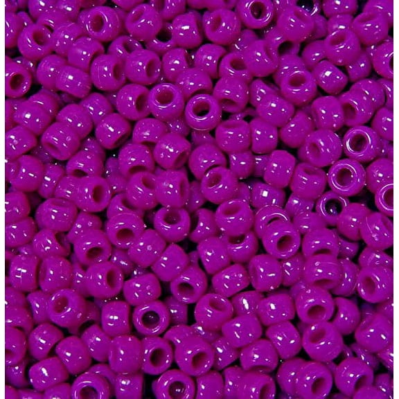 JOLLY STORE Crafts Mulberry 9x6mm Pony Beads, Made in USA, 500pcs