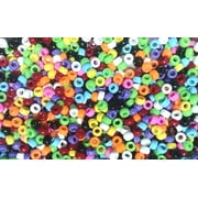 JOLLY STORE Crafts Multi Colors 6.5x4mm Mini Pony Beads, 1,000pc