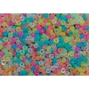 JOLLY STORE Crafts Multi Colors Glow in Dark 6.5x4mm Mini Pony Beads, 1000pcs