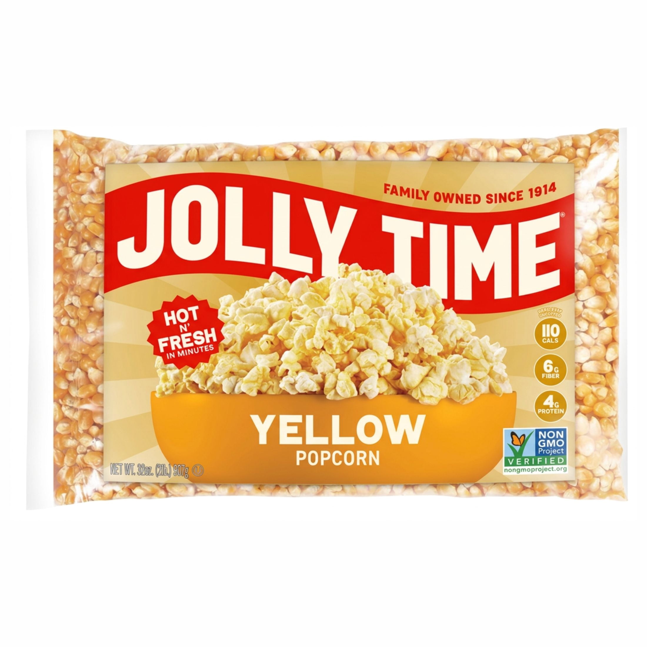 JOLLY TIME 2LB Ultimate Movie Night Yellow Popcorn Kernels for Hot