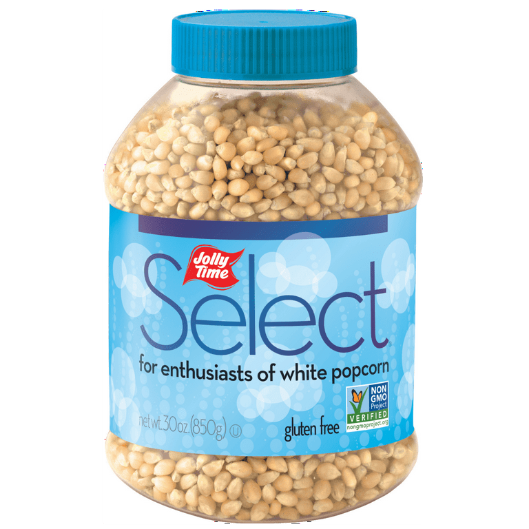 Jolly Time White Unpopped Popcorn Kernels 30 oz Whole Grain