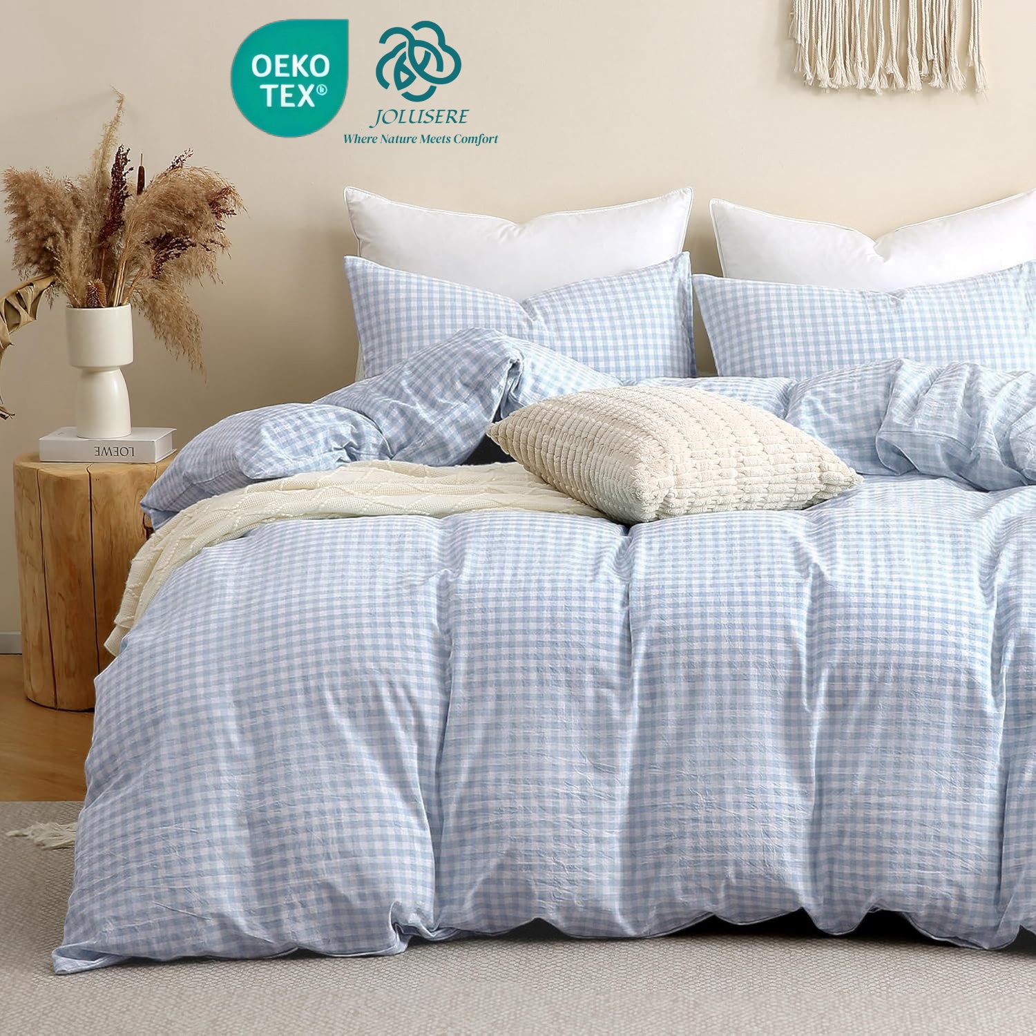 Sharon Osbourne Home Luxury Ultra Soft Spring Blooms Duvet Cover Set – Full/Queen – 3 Piece