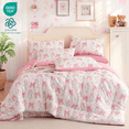 thumbnail image 1 of JOLUSERE Pink Bowknot Girls Comforter Set Full Size, 3 Pieces Bows Princess Style Bedding Set for Girls for All Season, 1 of 9