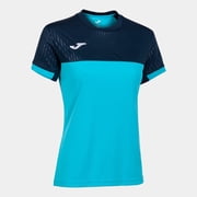 Joma Montreal Short Sleeve Turquoise Fluorescent Navy T-Shirt
