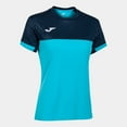 thumbnail image 1 of Joma Montreal Short Sleeve Turquoise Fluorescent Navy T-Shirt, 1 of 3