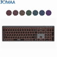 thumbnail image 1 of JOMAA Full Size USB Wireless Keyboard Backlit Led Light Rechargeable Bluetooth keyboard for Desktop Laptop Tablet Windows, 1 of 8
